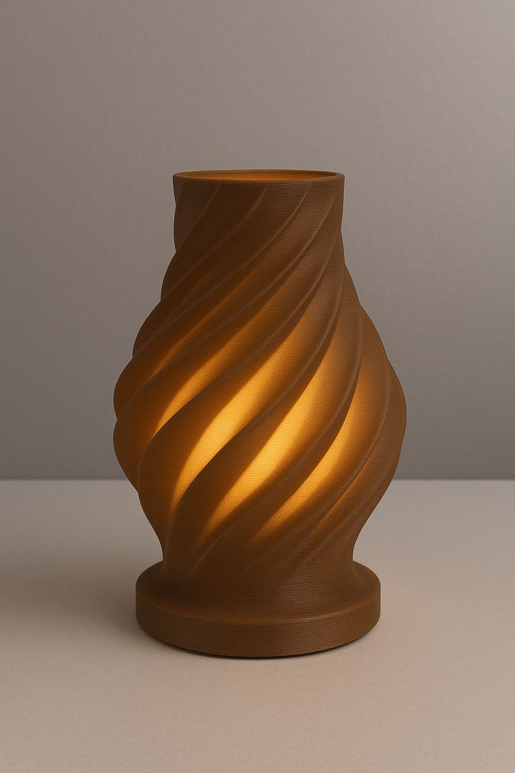 Lampe design imprimée en 3D